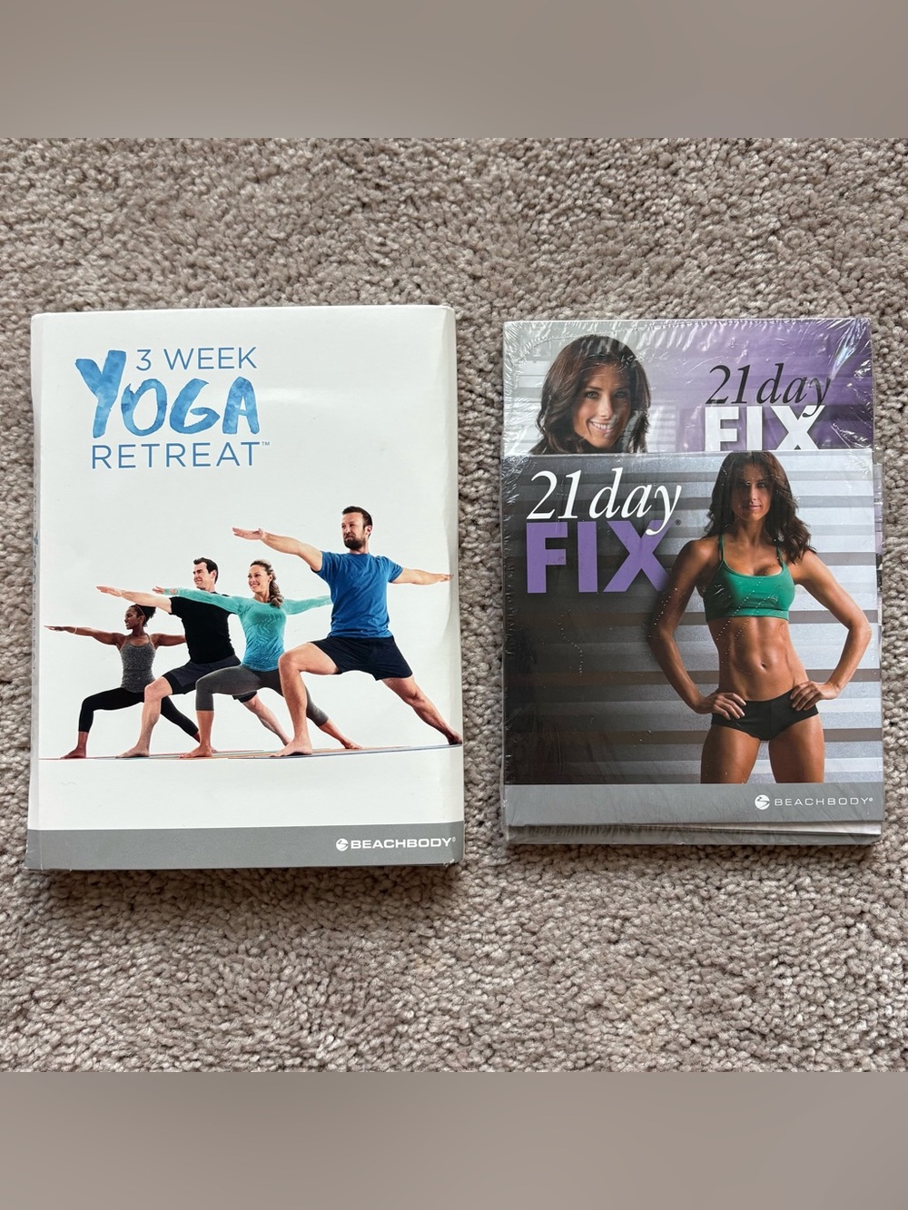 Beachbody Workout Lot 3 Week Yoga Retreat & 21 Day Fix DVD Sets